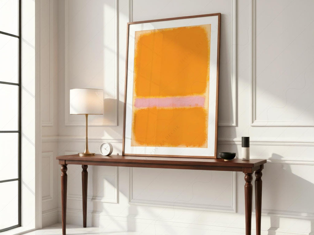 Mark Rothko Orange Yellow Art Print – Abstract Minimalist Wall Decor