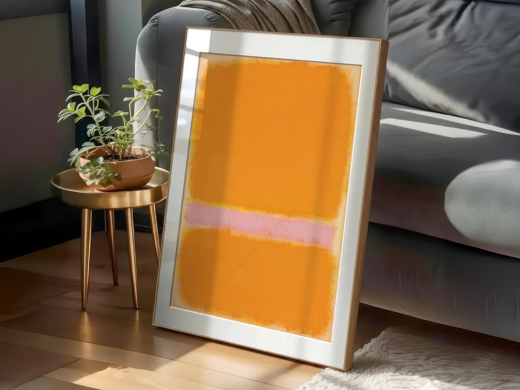 Mark Rothko Orange Yellow Art Print – Abstract Minimalist Wall Decor