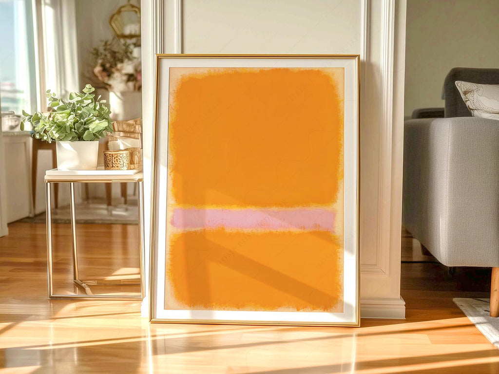 Mark Rothko Orange Yellow Art Print – Abstract Minimalist Wall Decor
