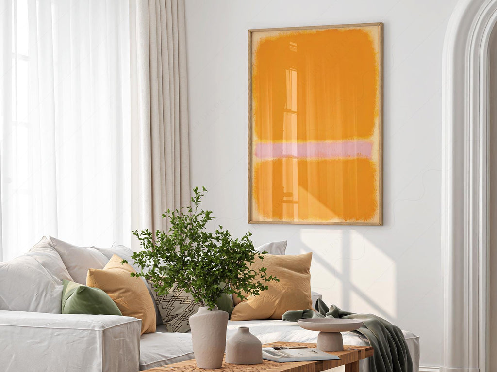 Mark Rothko Orange Yellow Art Print – Abstract Minimalist Wall Decor