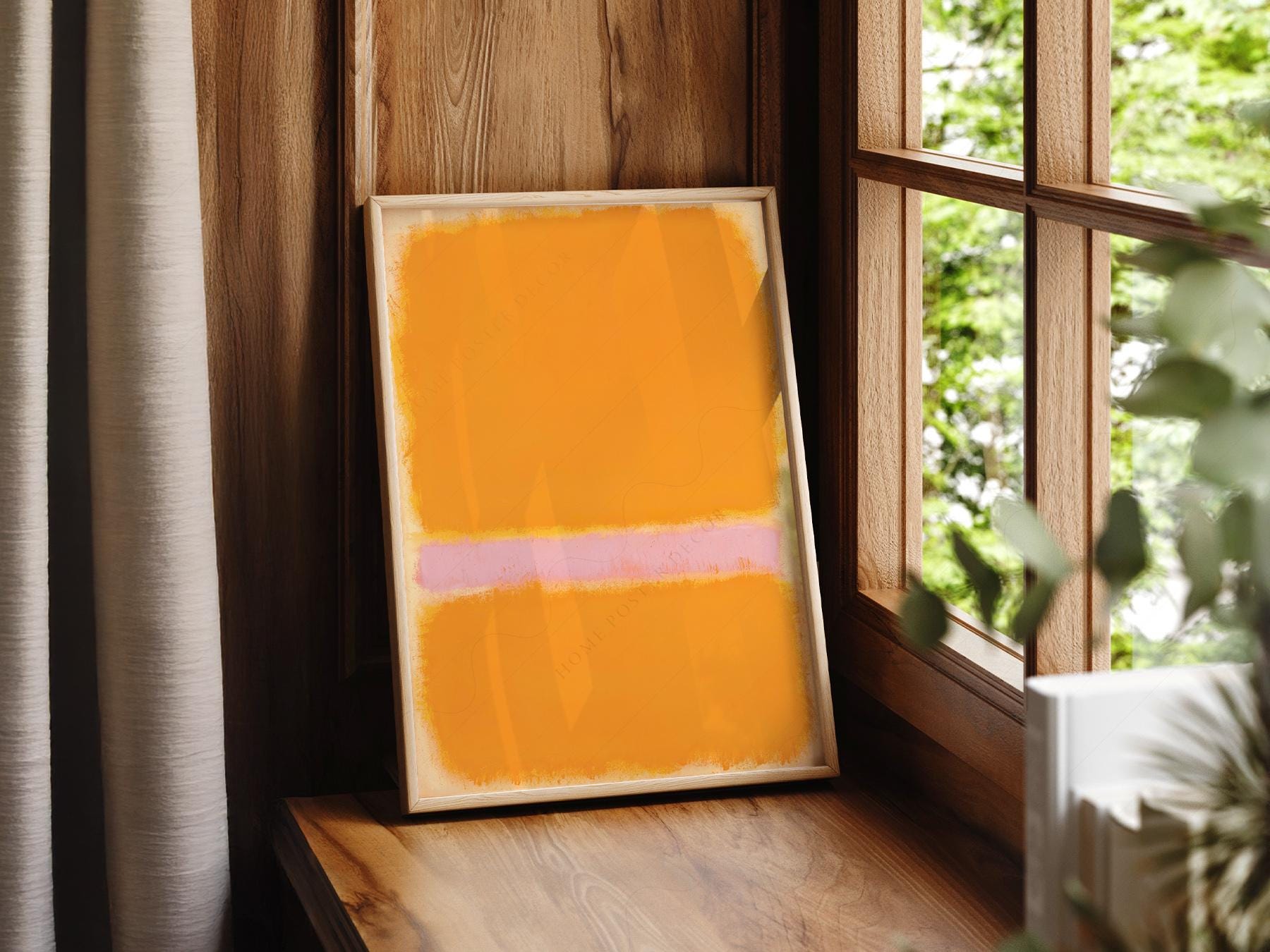 Mark Rothko Orange Yellow Art Print – Abstract Minimalist Wall Decor