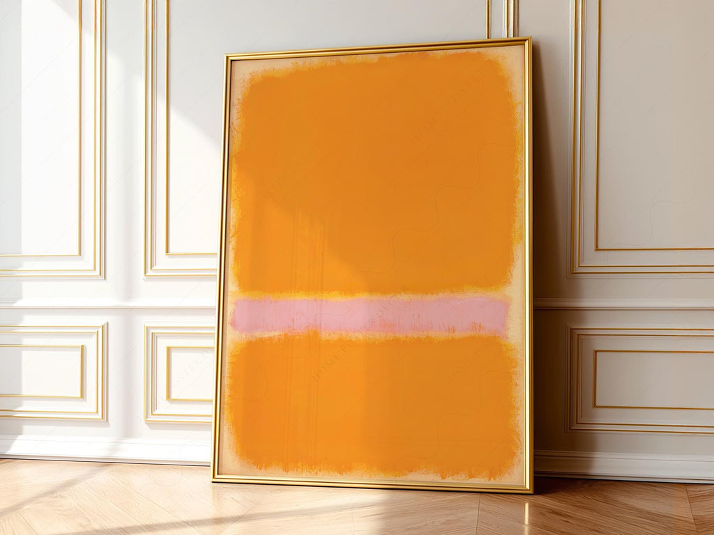 Mark Rothko Orange Yellow Art Print – Abstract Minimalist Wall Decor