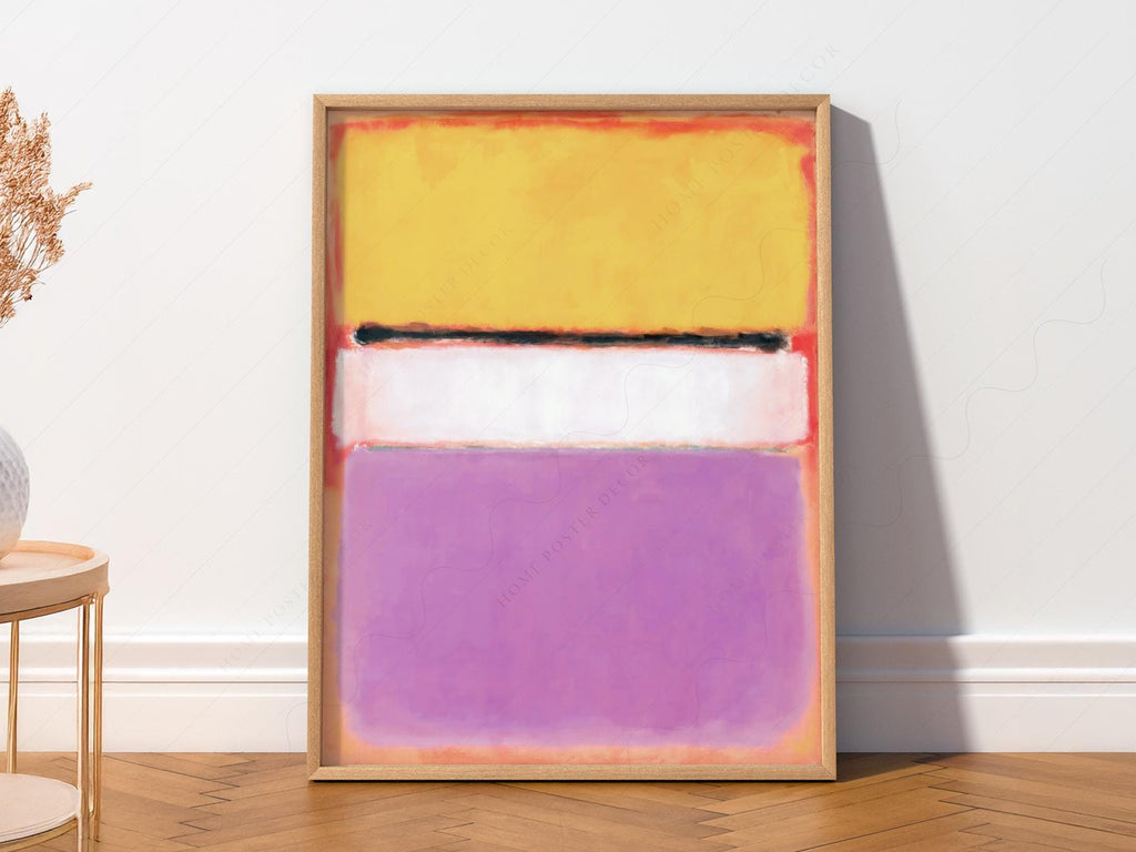 Mark Rothko White Center Art Print – Abstract Expressionist Wall Decor