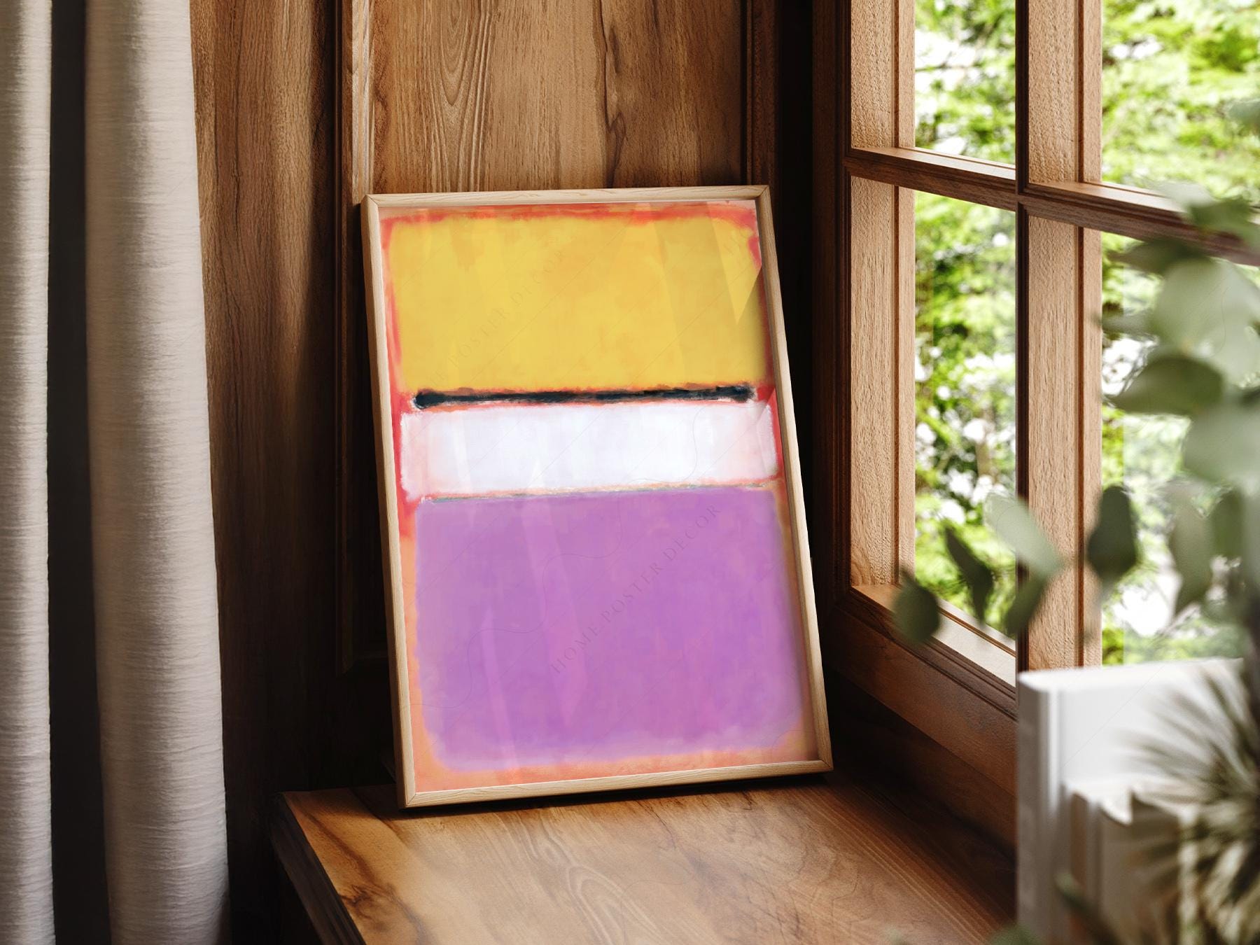 Mark Rothko White Center Art Print – Abstract Expressionist Wall Decor