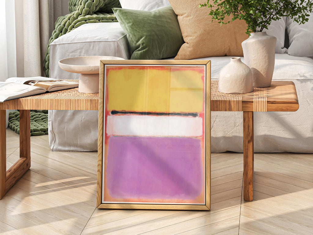 Mark Rothko White Center Art Print – Abstract Expressionist Wall Decor