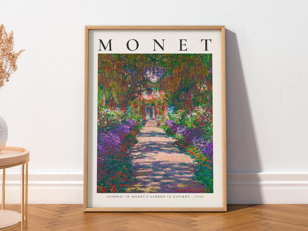 Claude Monet Pathway in Monet's Garden at Giverny Print – Floral Wall Art