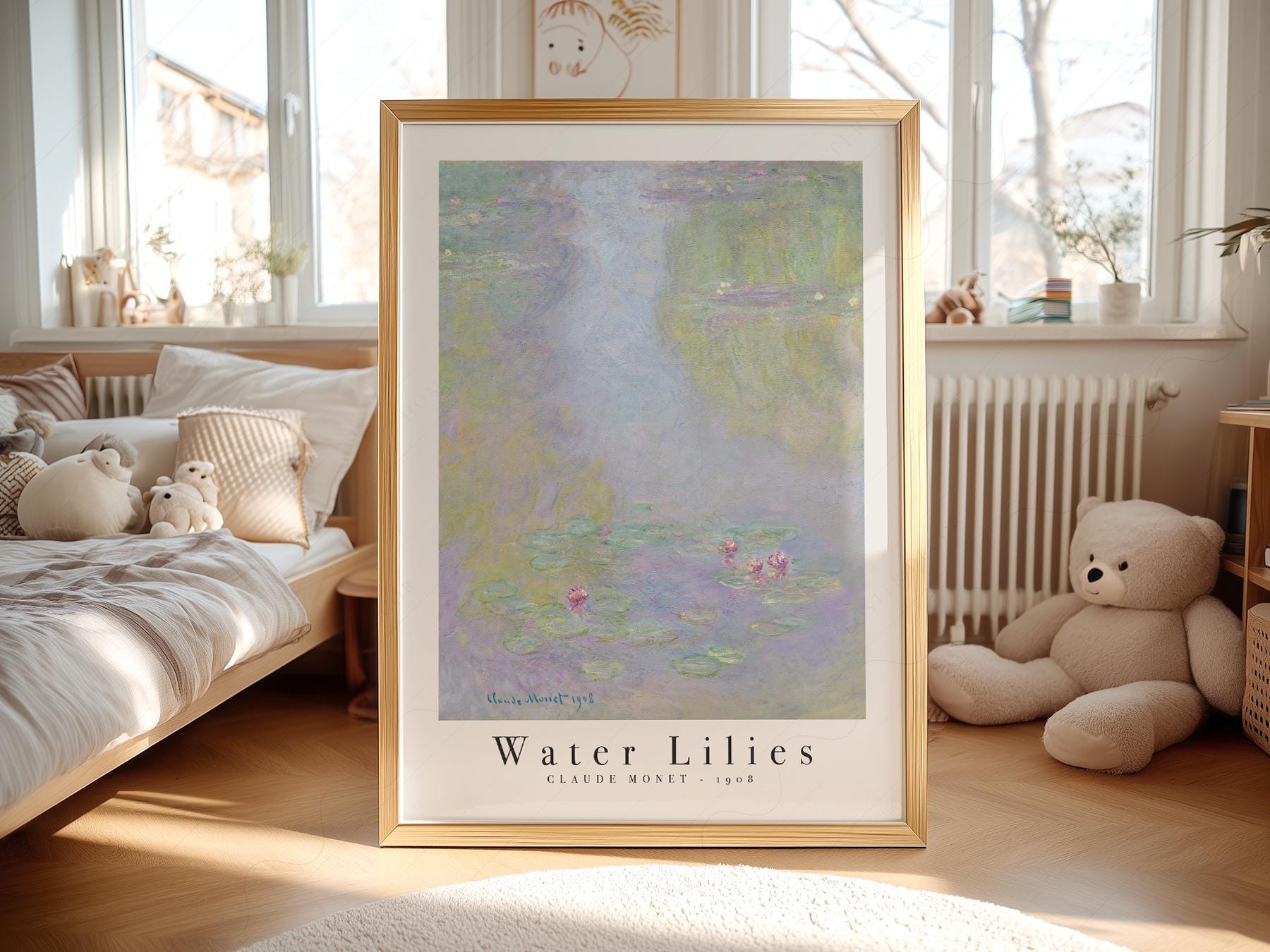 Claude Monet Water Lilies 1908 Art Print – Classic Wall Decor Poster