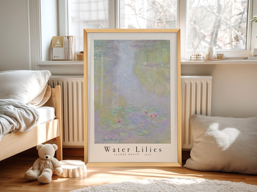 Claude Monet Water Lilies 1908 Art Print – Classic Wall Decor Poster