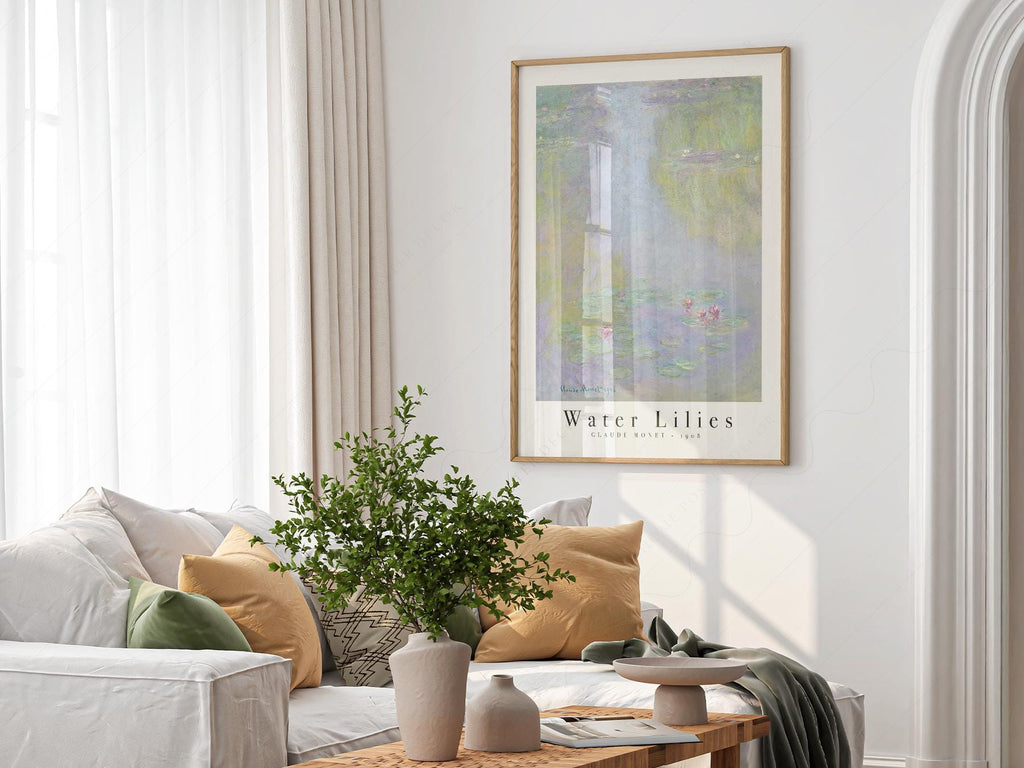 Claude Monet Water Lilies 1908 Art Print – Classic Wall Decor Poster