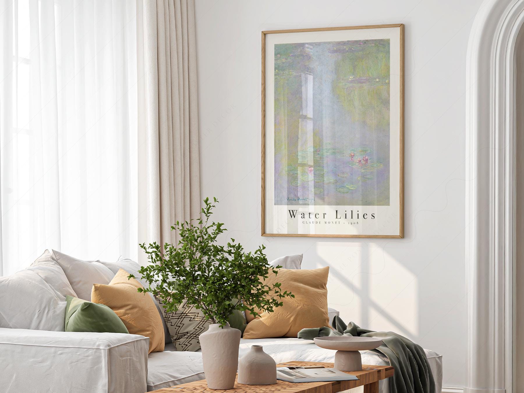 Claude Monet Water Lilies 1908 Art Print – Classic Wall Decor Poster