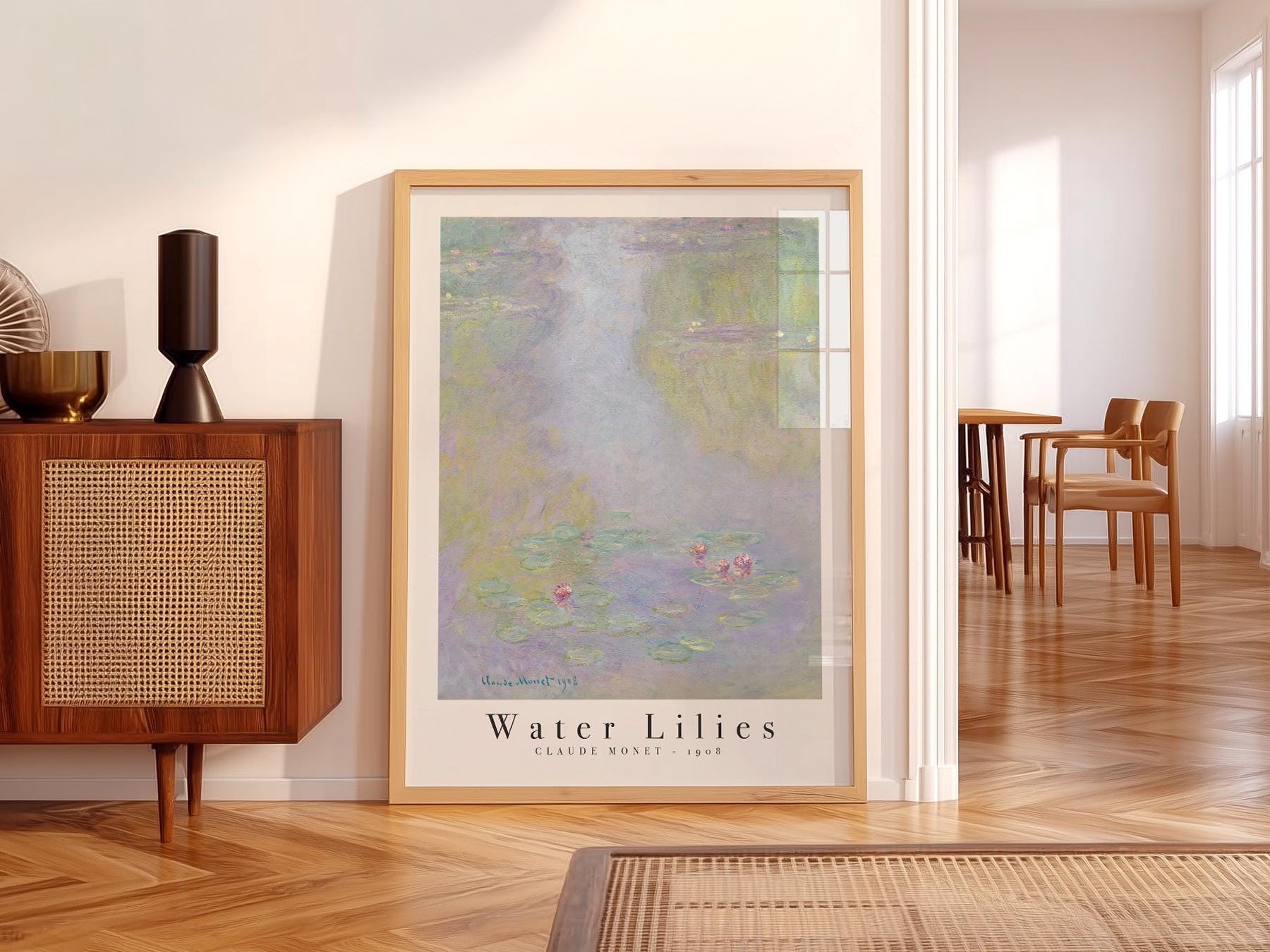 Claude Monet Water Lilies 1908 Art Print – Classic Wall Decor Poster