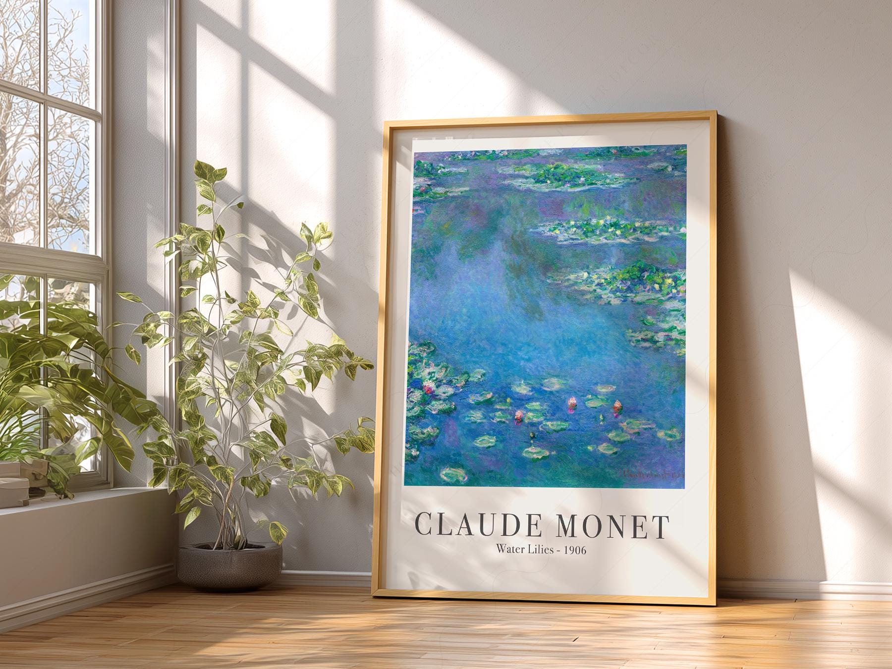 Claude Monet Water Lilies 1906 Art Print – Classic Wall Decor Poster