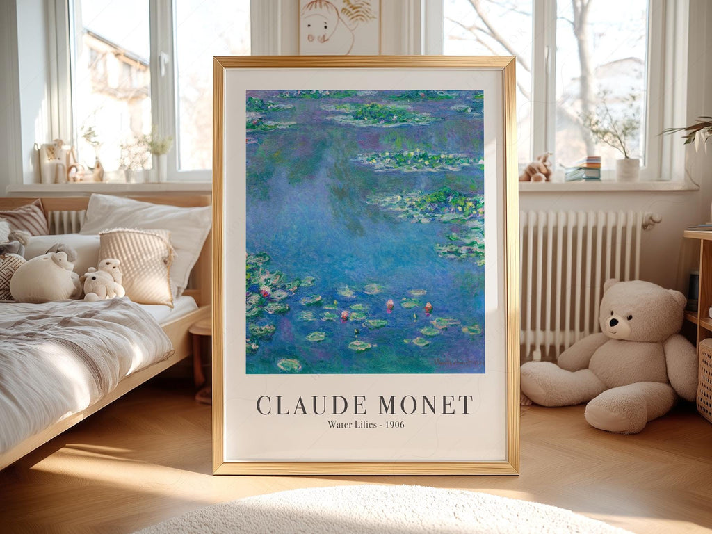 Claude Monet Water Lilies 1906 Art Print – Classic Wall Decor Poster