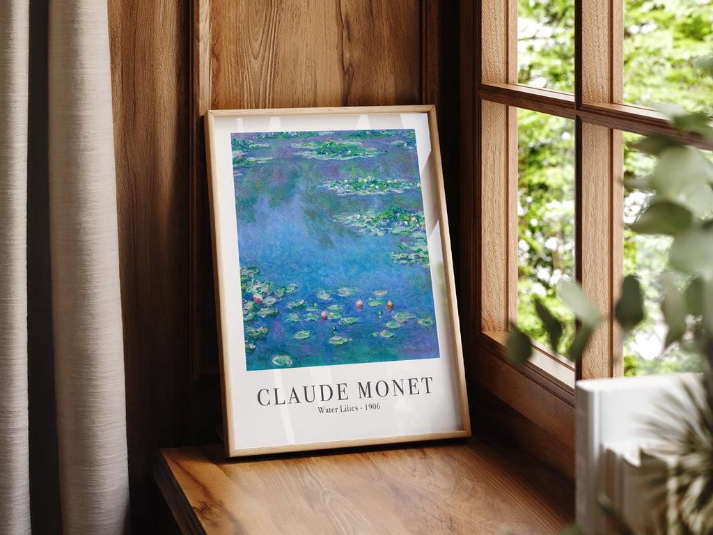 Claude Monet Water Lilies 1906 Art Print – Classic Wall Decor Poster