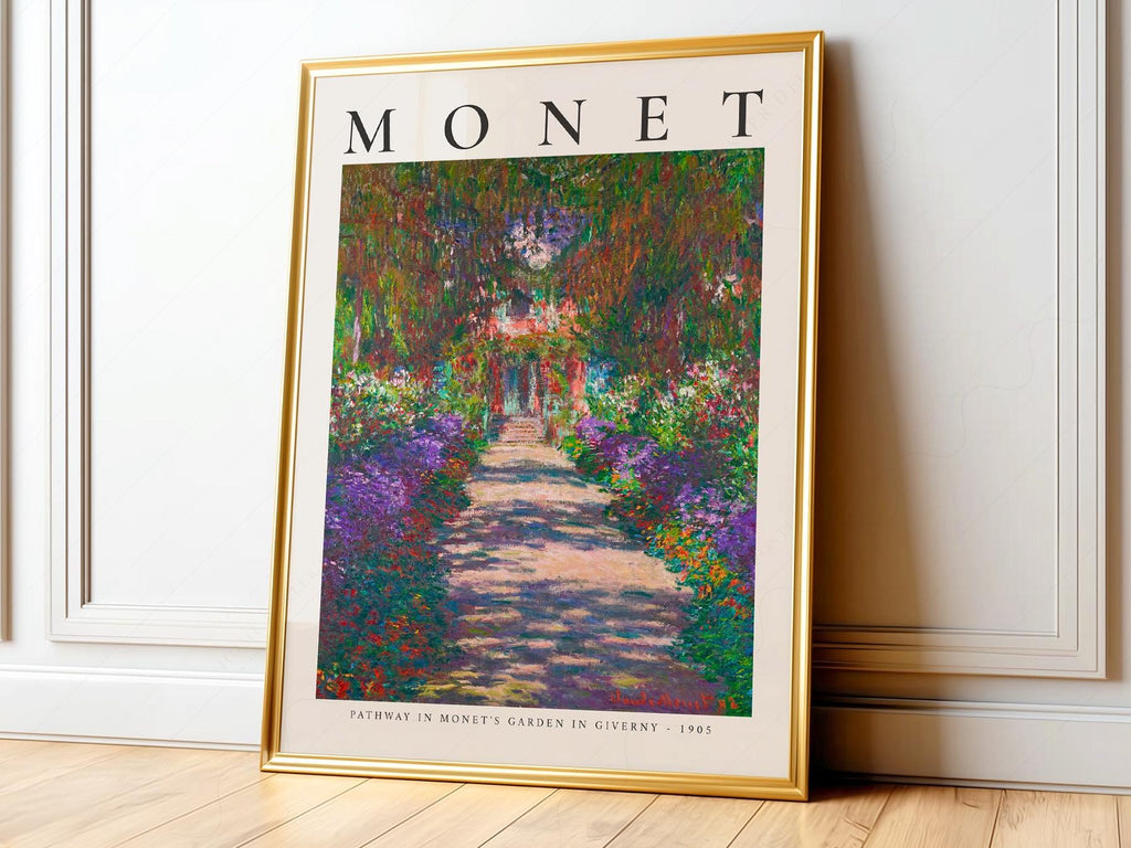 Claude Monet Pathway in Monet's Garden at Giverny Print – Floral Wall Art