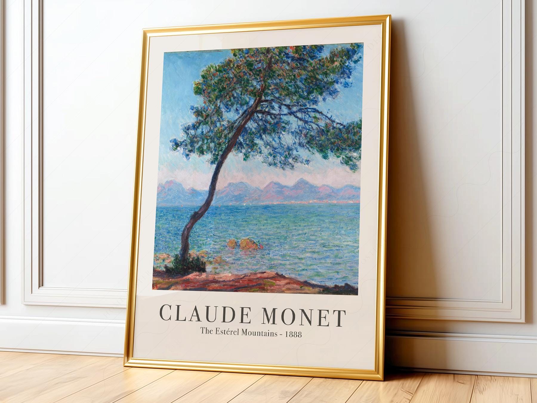 Claude Monet The Estérel Mountains Art Print – French Riviera Wall Art