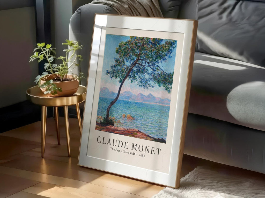 Claude Monet The Estérel Mountains Art Print – French Riviera Wall Art
