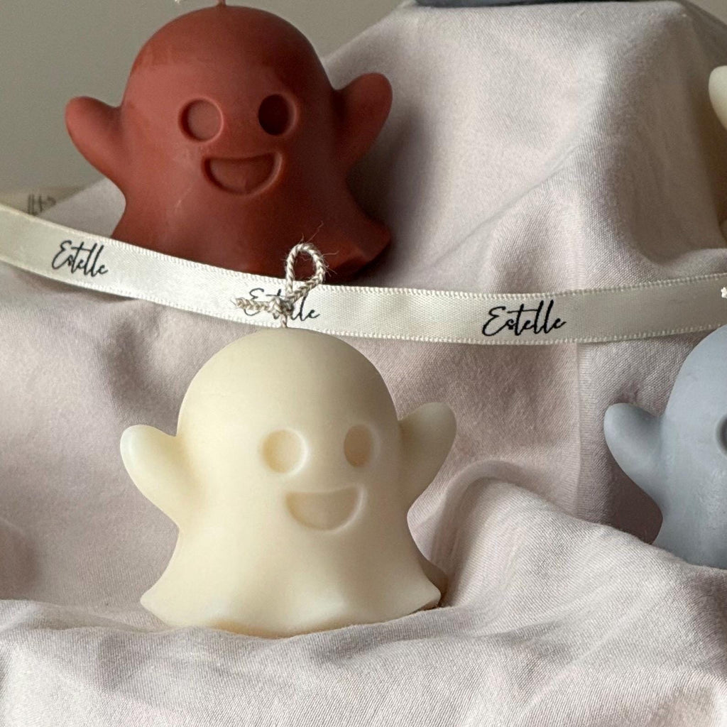 Handmade Ghost Soy Wax Candle | Halloween Decor