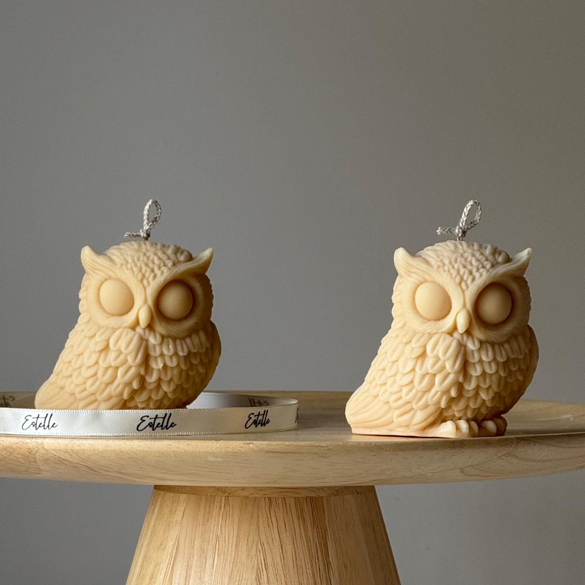 Owl Soy Candle: Handmade Sculptural Home Decor