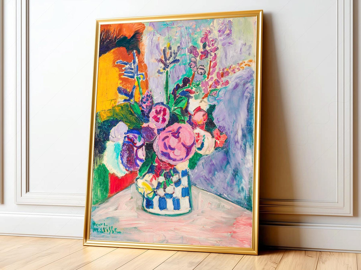 Henri Matisse Les Pivoines Art Print – Colorful Floral Wall Decor