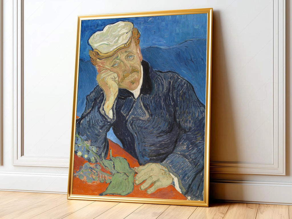 Vincent Van Gogh Portrait of Dr. Gachet Print – Famous Painting Wall Art