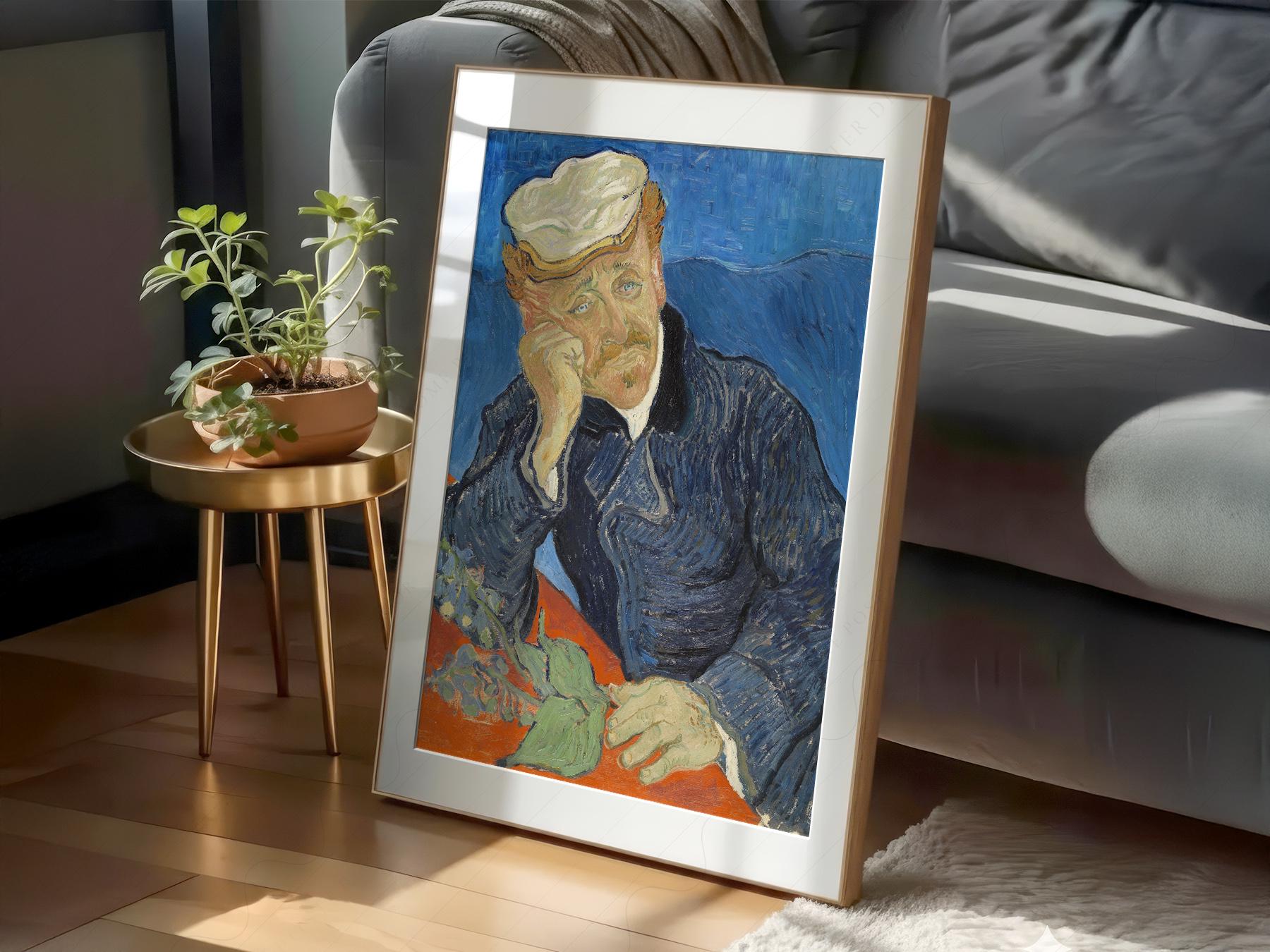 Vincent Van Gogh Portrait of Dr. Gachet Print – Famous Painting Wall Art