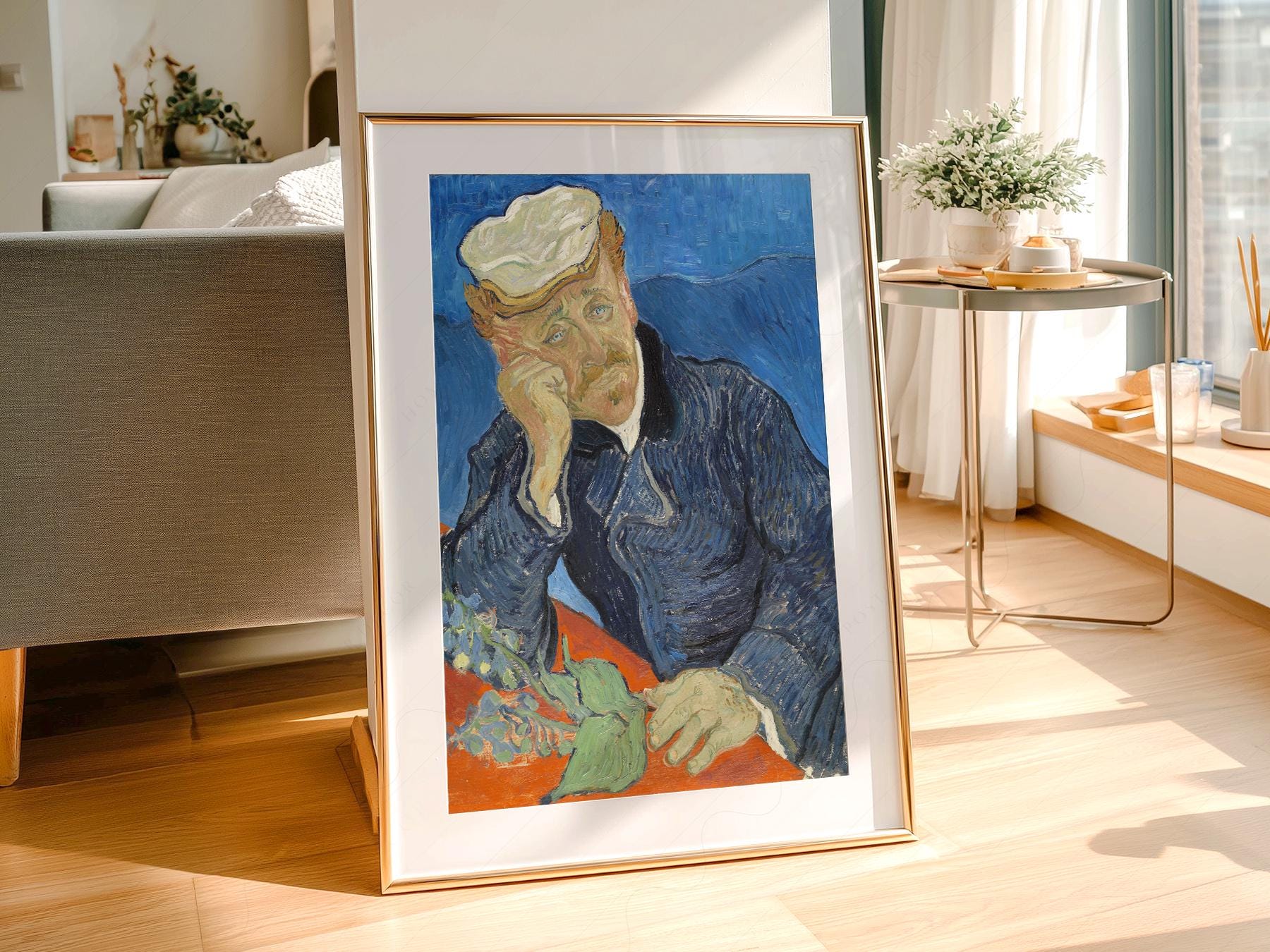 Vincent Van Gogh Portrait of Dr. Gachet Print – Famous Painting Wall Art