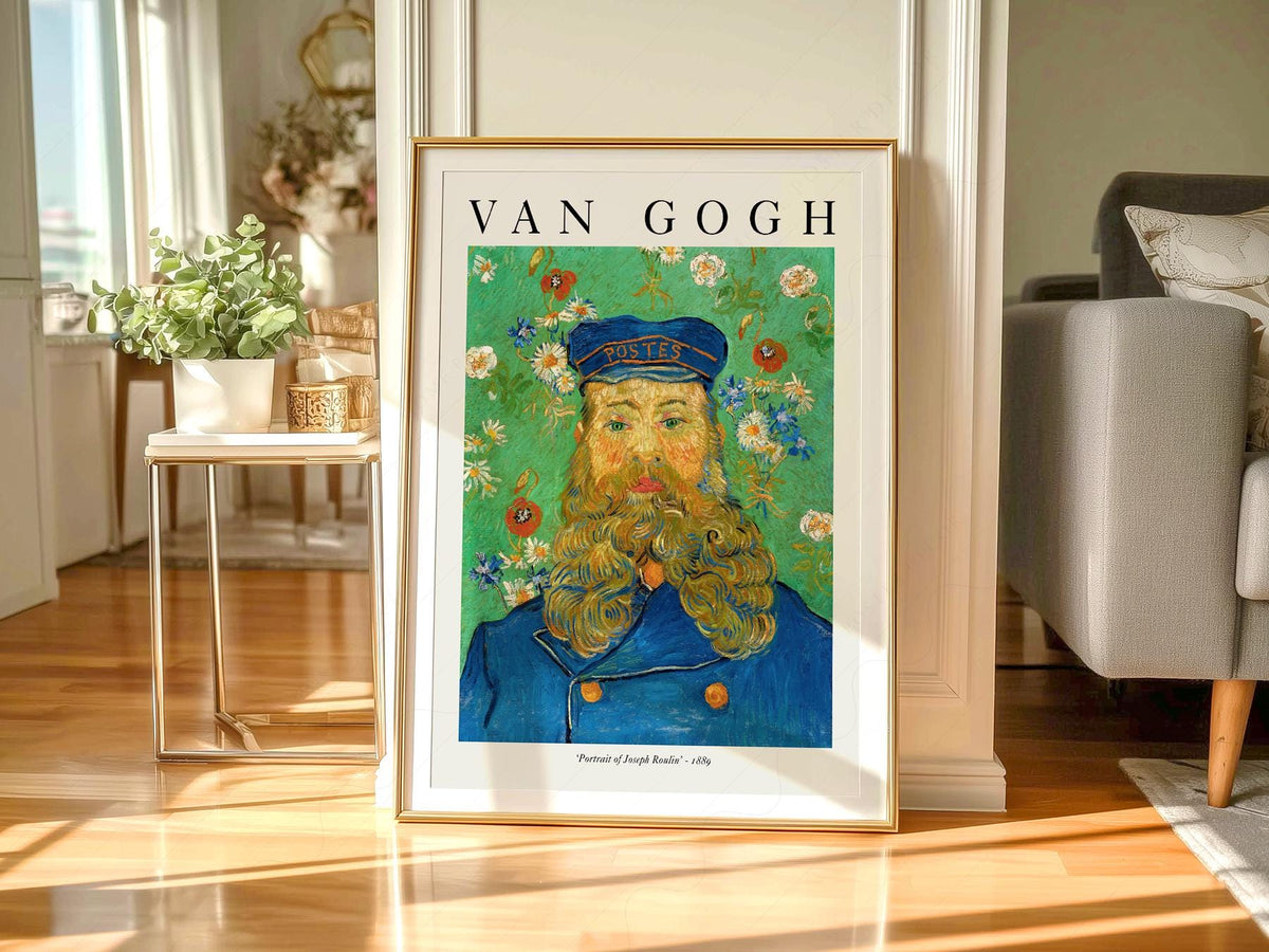 Van Gogh Portrait of Joseph Roulin Art Print – Famous Painting Wall Decor