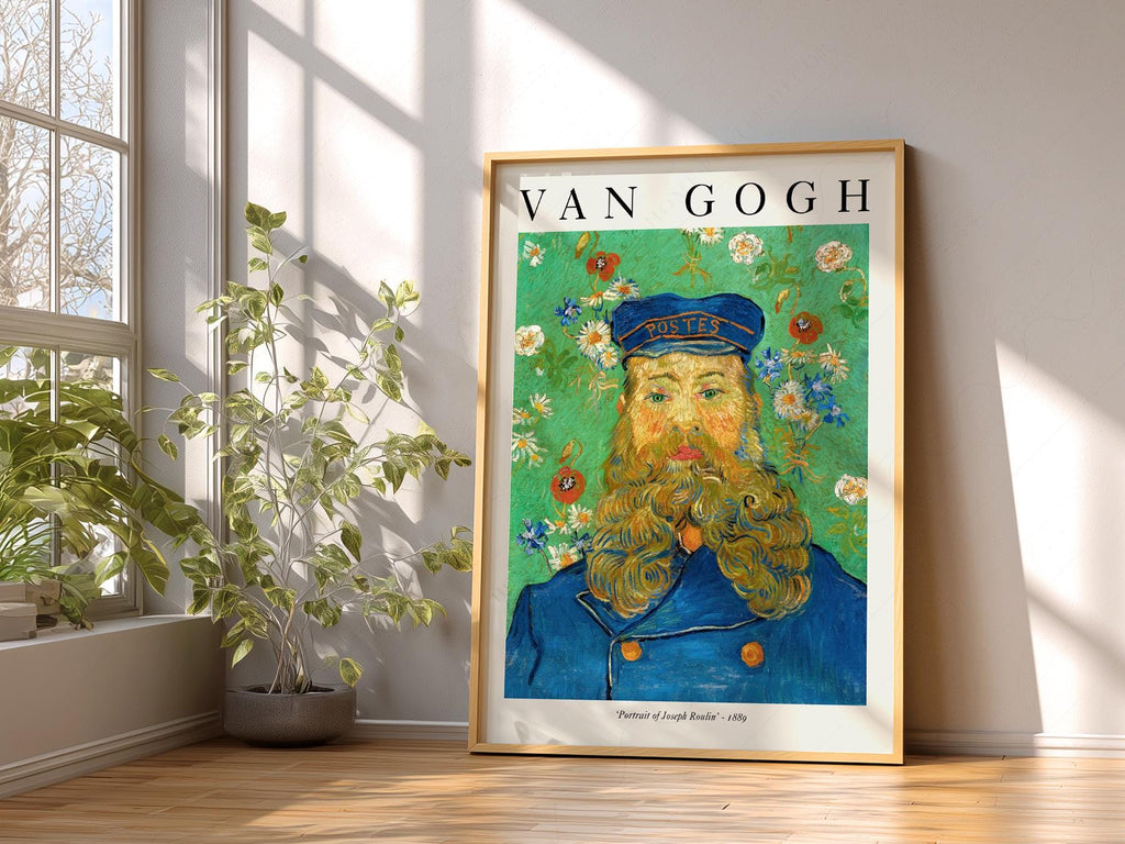 Van Gogh Portrait of Joseph Roulin Art Print – Famous Painting Wall Decor