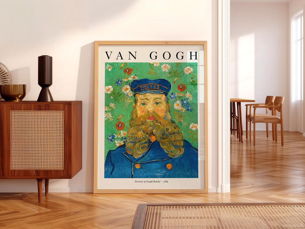 Van Gogh Portrait of Joseph Roulin Art Print – Famous Painting Wall Decor