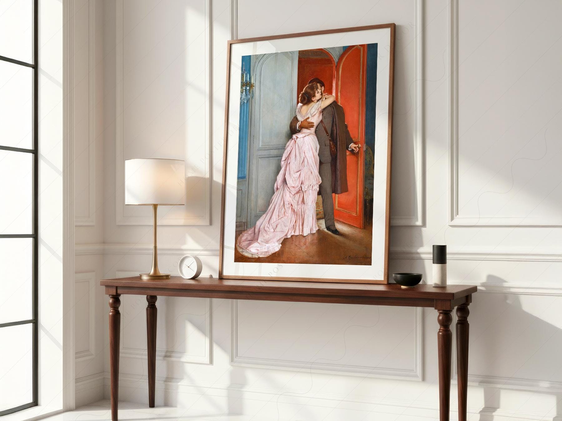 Auguste Toulmouche The Kiss Art Print – Romantic Victorian Wall Art Poster