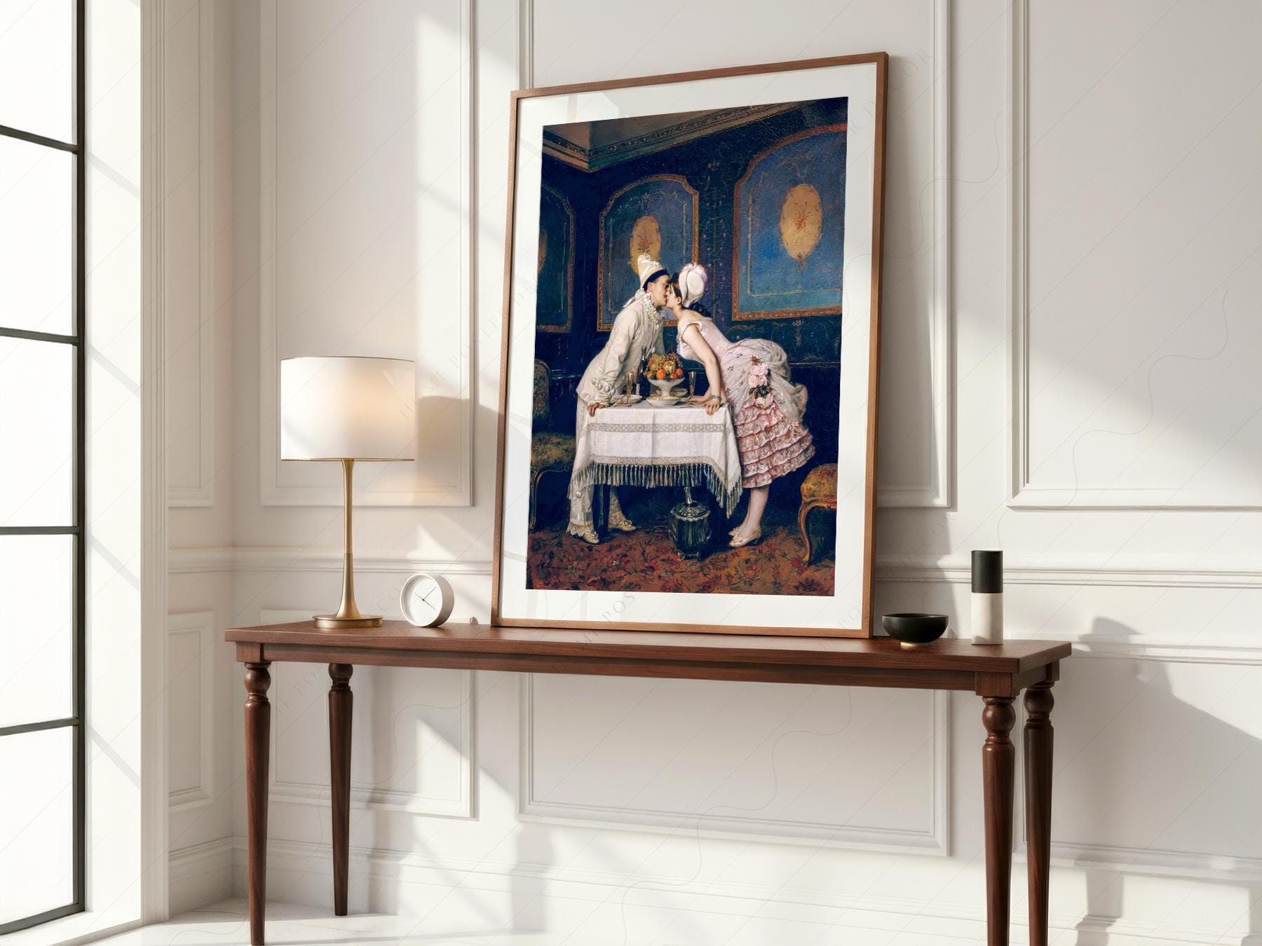 Auguste Toulmouche The Kiss – Romantic Victorian Wall Decor