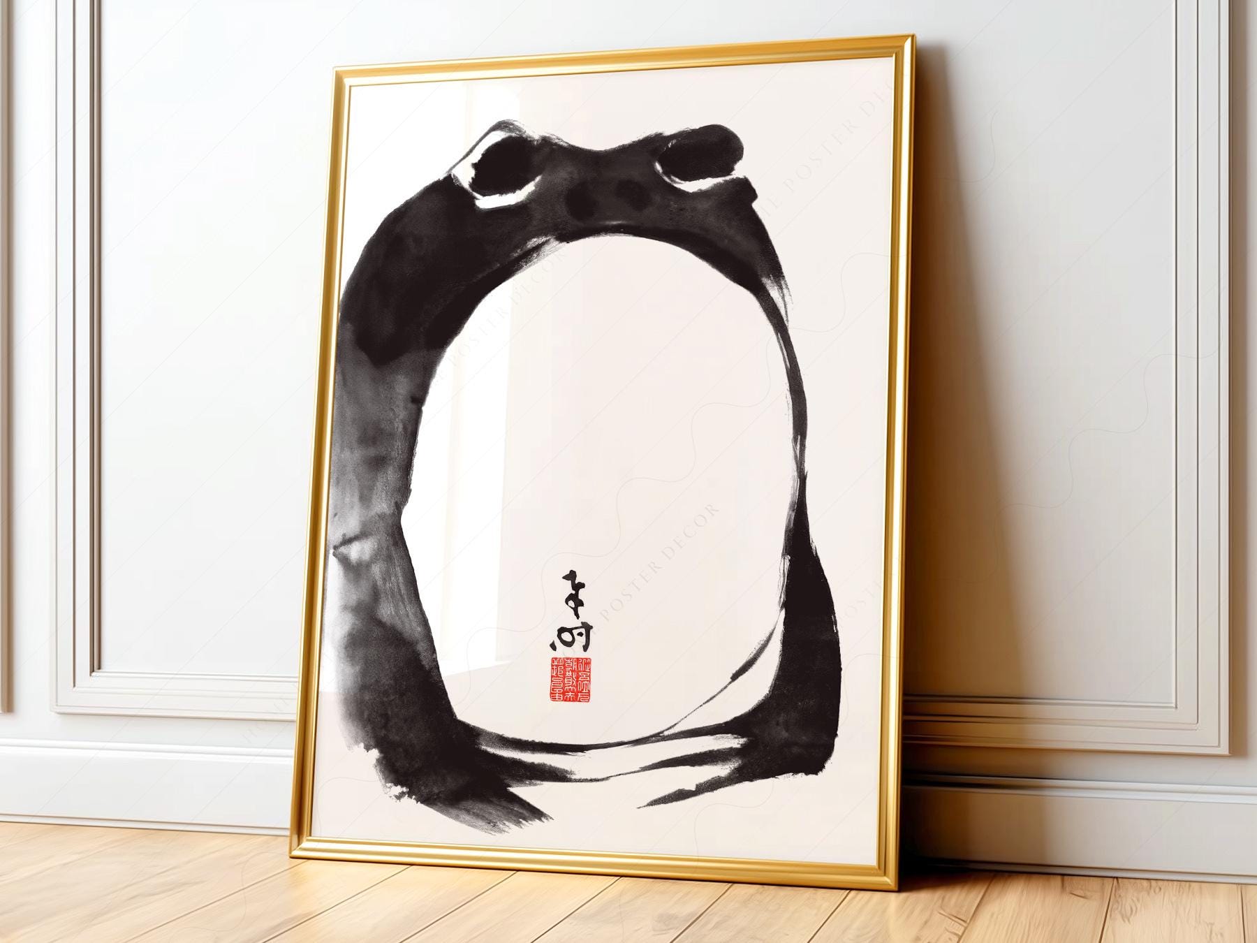 Matsumoto Hoji Frog Print – Japanese Ukiyo-e Wall Art Poster