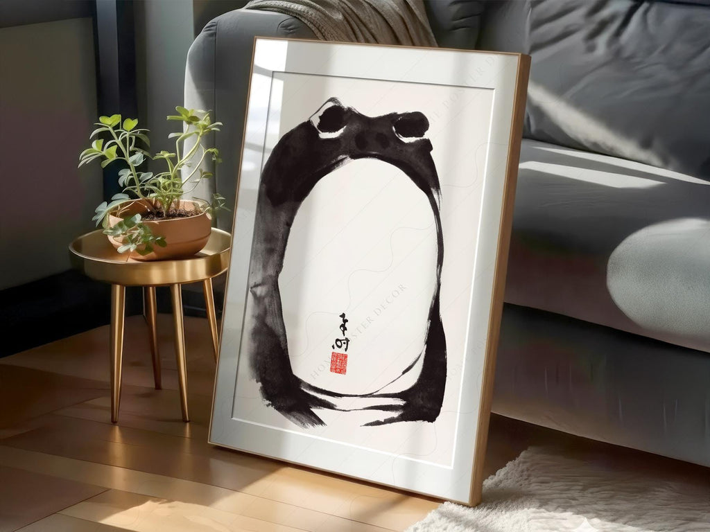 Matsumoto Hoji Frog Print – Japanese Ukiyo-e Wall Art Poster