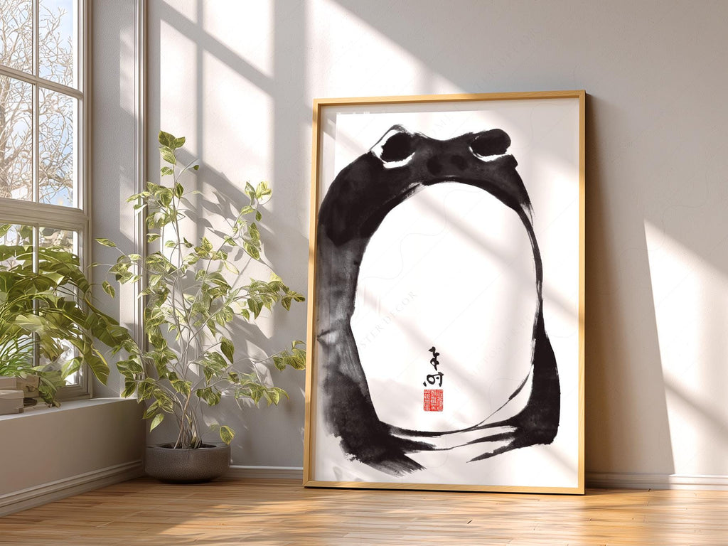 Matsumoto Hoji Frog Print – Japanese Ukiyo-e Wall Art Poster
