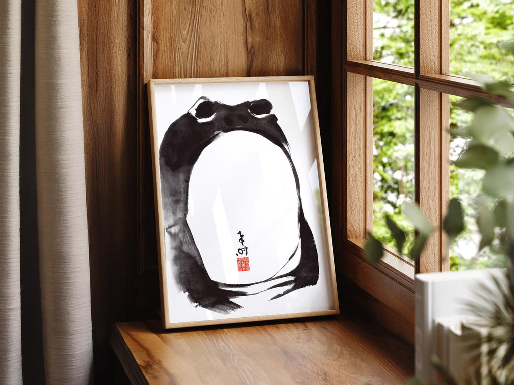Matsumoto Hoji Frog Print – Japanese Ukiyo-e Wall Art Poster
