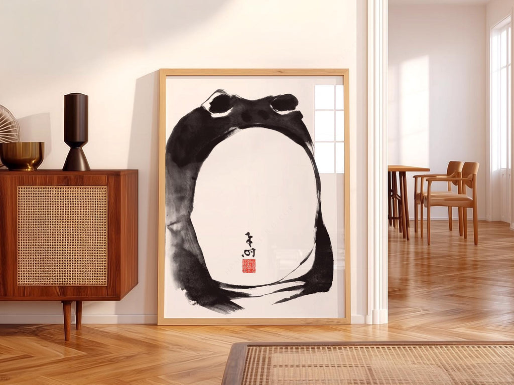 Matsumoto Hoji Frog Print – Japanese Ukiyo-e Wall Art Poster
