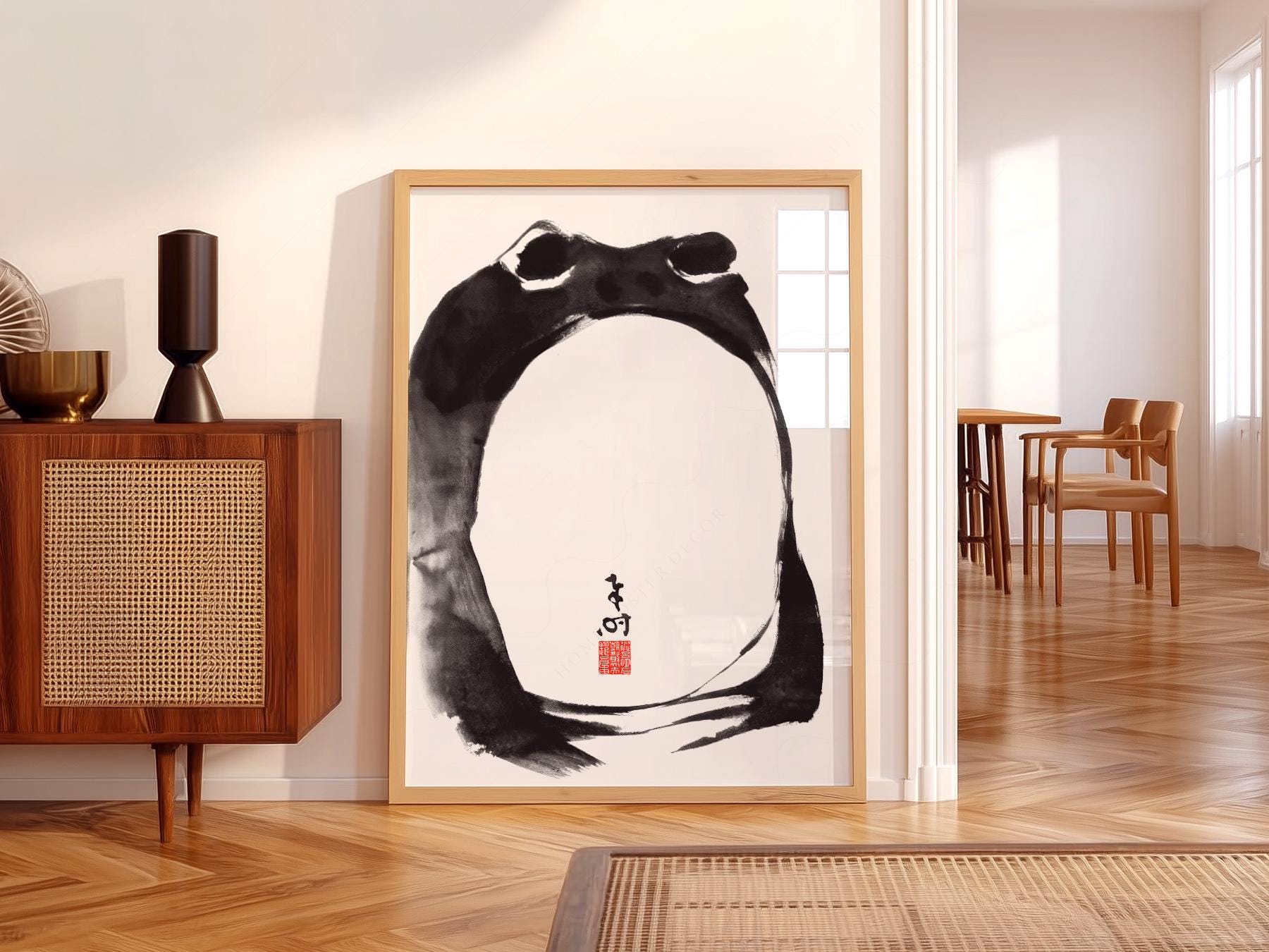 Matsumoto Hoji Frog Print – Japanese Ukiyo-e Wall Art Poster