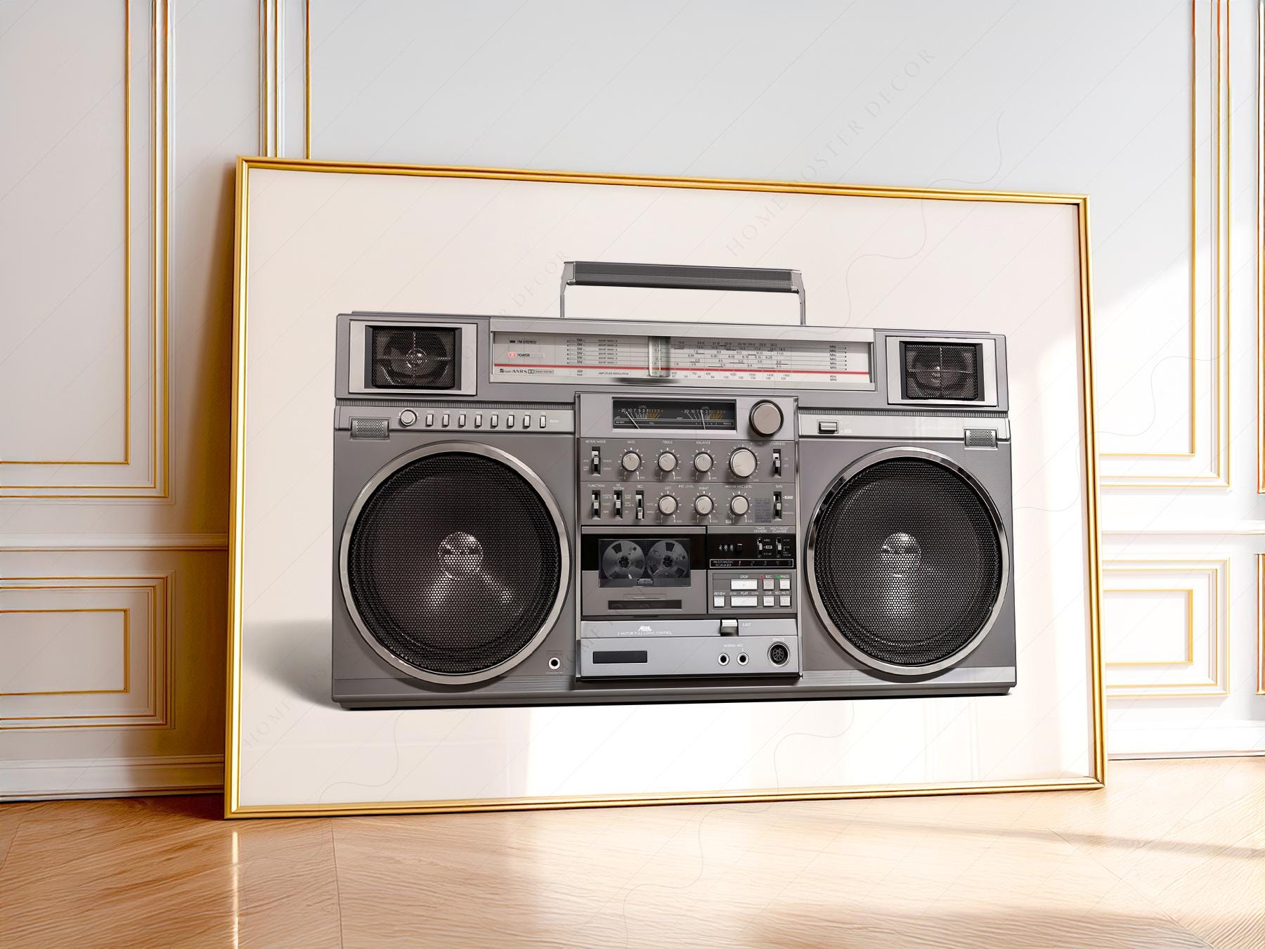 RC M90 Boombox Art Print – 80s Hip Hop Retro Music Wall Decor