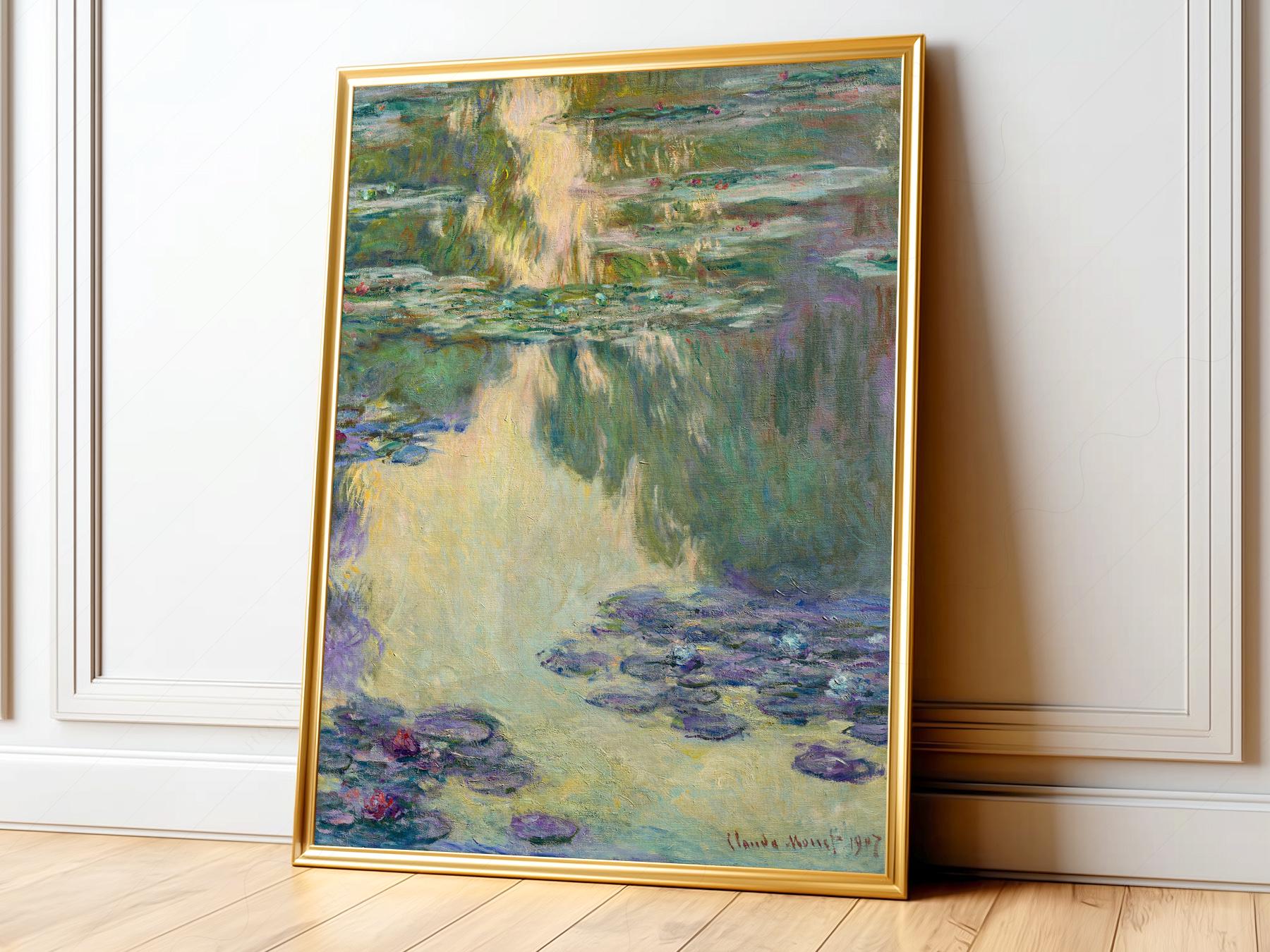 Claude Monet Water Lilies Art Print – Impressionist Poster Wall Decor