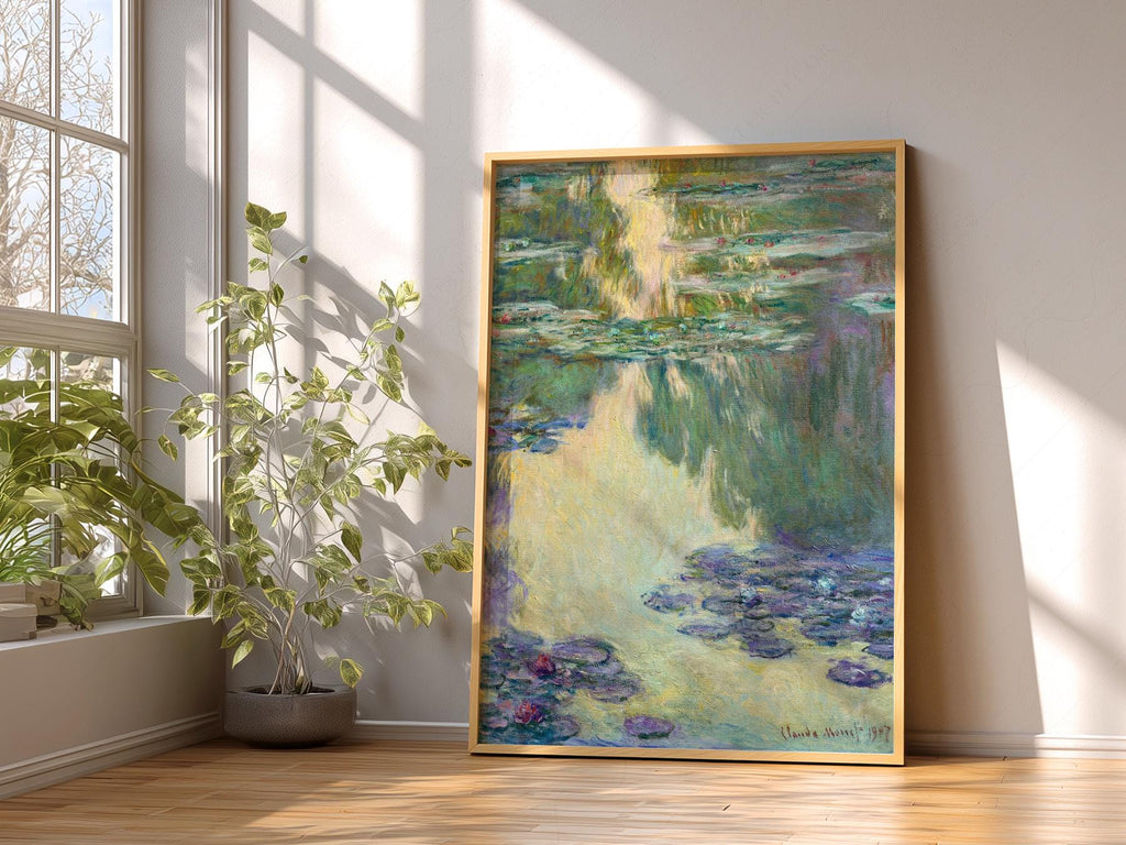 Claude Monet Water Lilies Art Print – Impressionist Poster Wall Decor