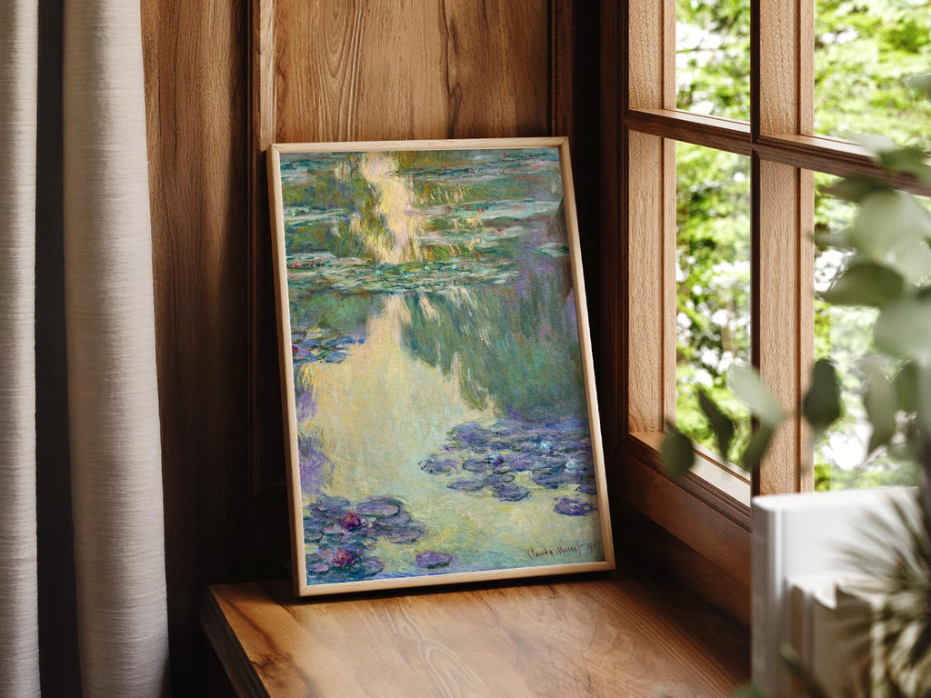 Claude Monet Water Lilies Art Print – Impressionist Poster Wall Decor