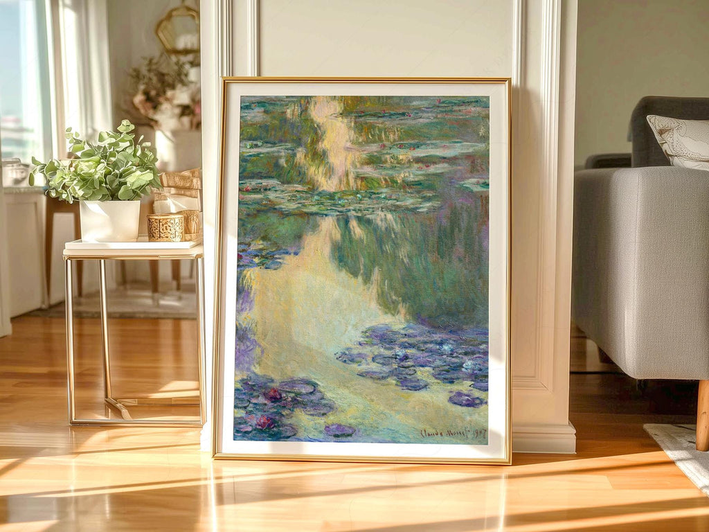 Claude Monet Water Lilies Art Print – Impressionist Poster Wall Decor