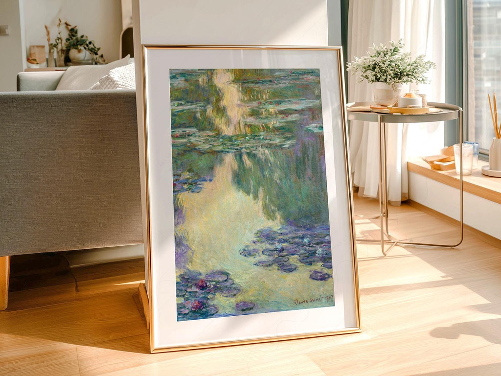 Claude Monet Water Lilies Art Print – Impressionist Poster Wall Decor