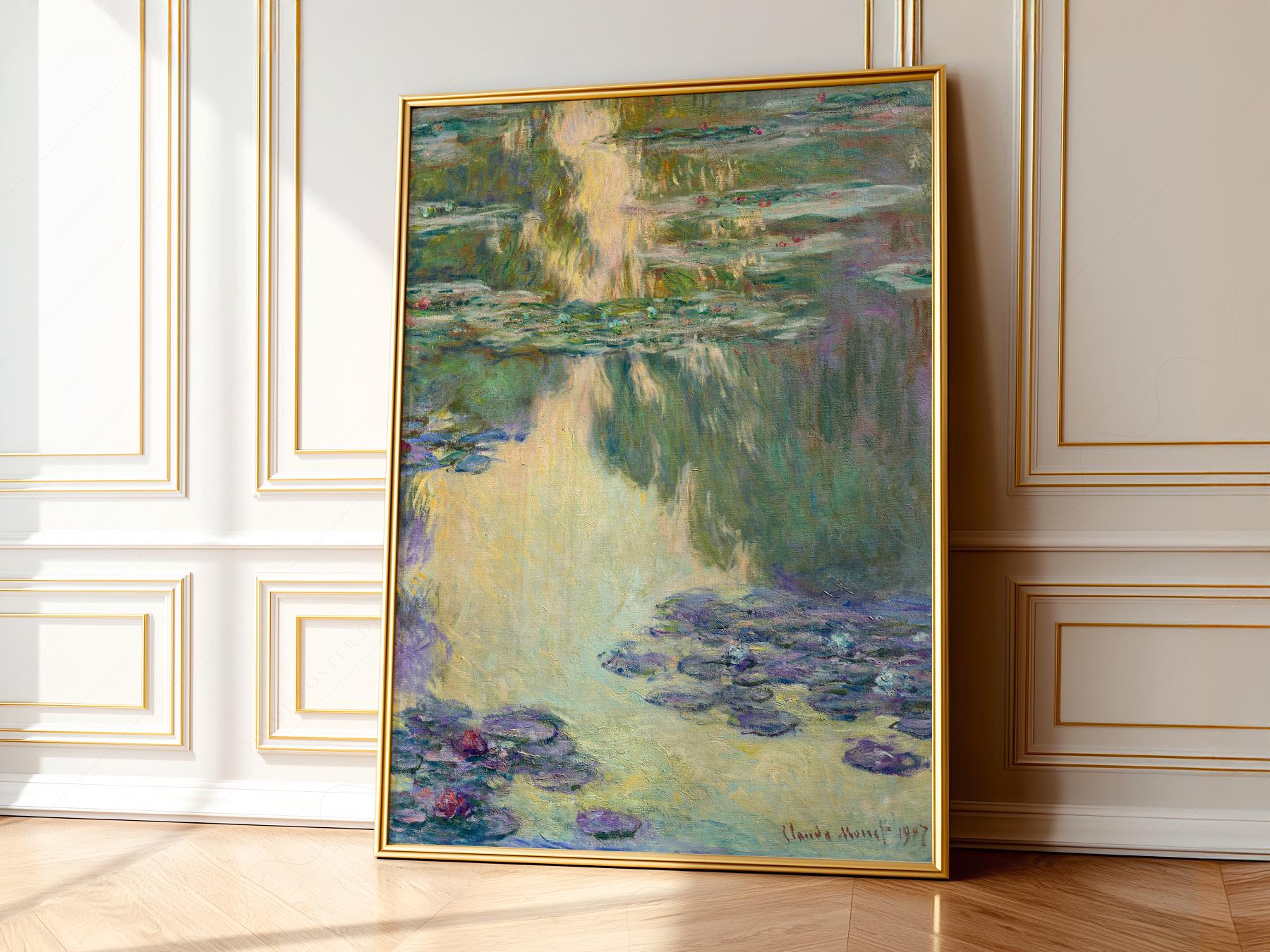 Claude Monet Water Lilies Art Print – Impressionist Poster Wall Decor