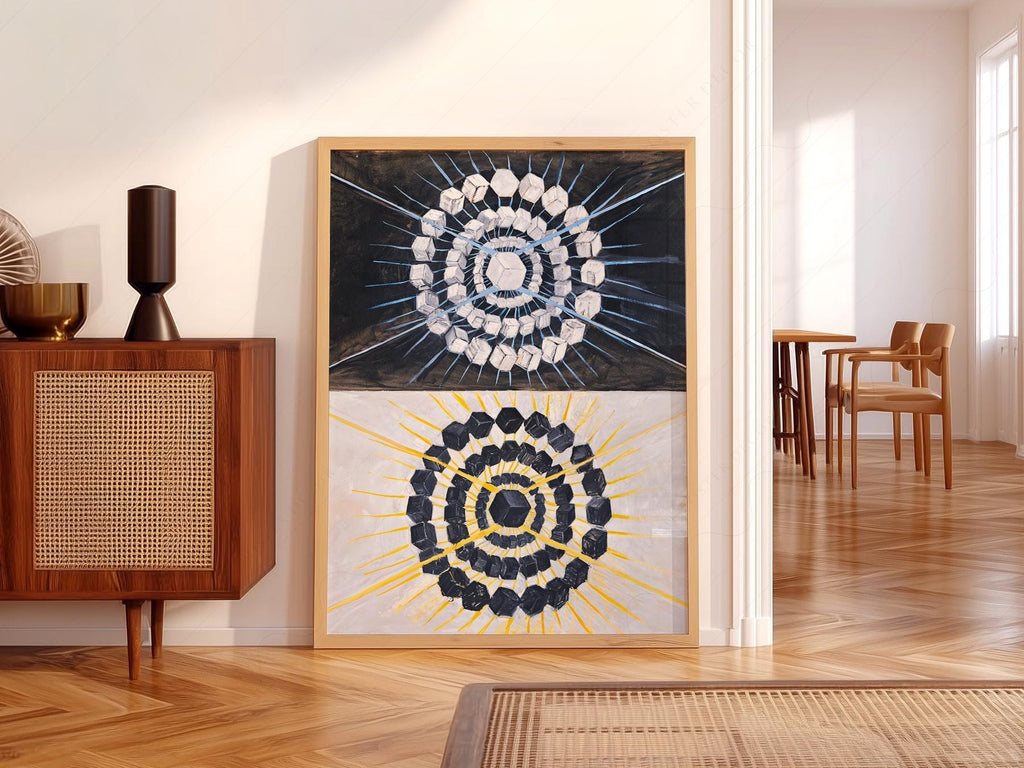 Hilma af Klint Swan Print – Abstract Geometric Wall Art Poster