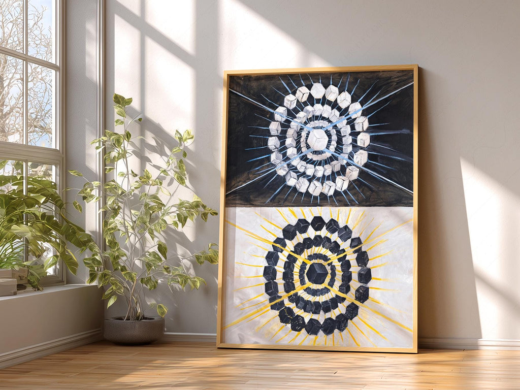 Hilma af Klint Swan Print – Abstract Geometric Wall Art Poster