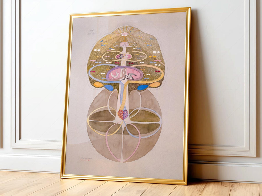 Hilma af Klint Tree of Knowledge Print – Mystical Abstract Wall Art