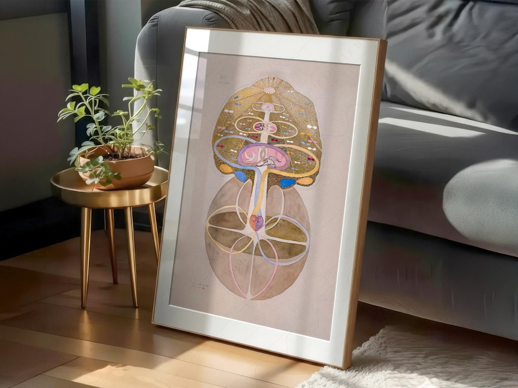 Hilma af Klint Tree of Knowledge Print – Mystical Abstract Wall Art