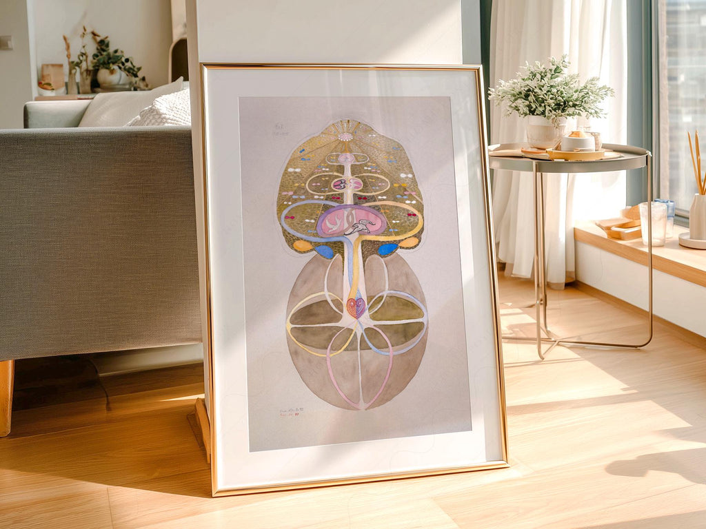 Hilma af Klint Tree of Knowledge Print – Mystical Abstract Wall Art